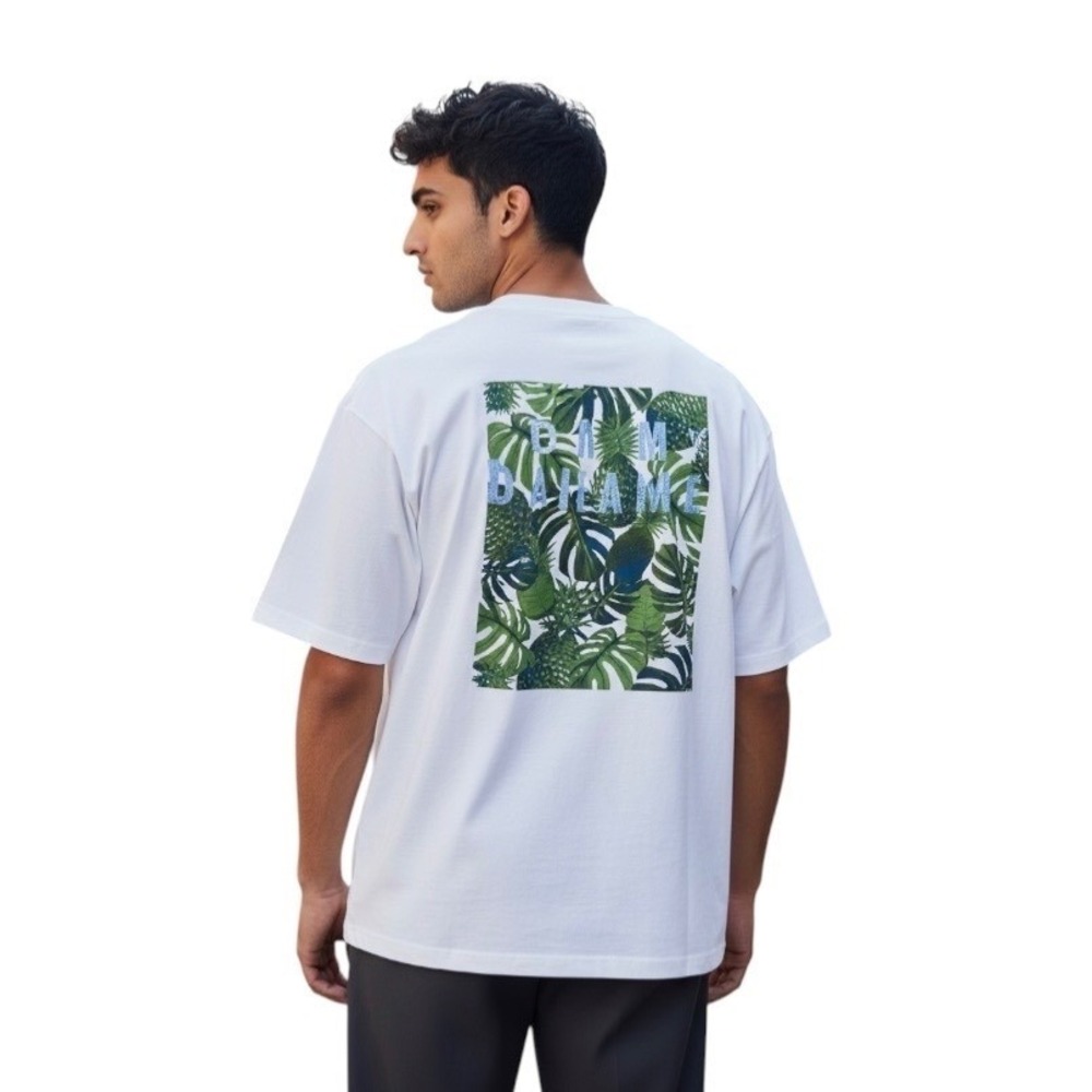 Tommy Bahama Mens Pineapple Palms Graphic Tee Shirt White XXL NWT